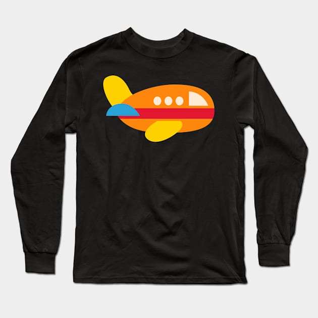 Airplane Long Sleeve T-Shirt by Alvd Design